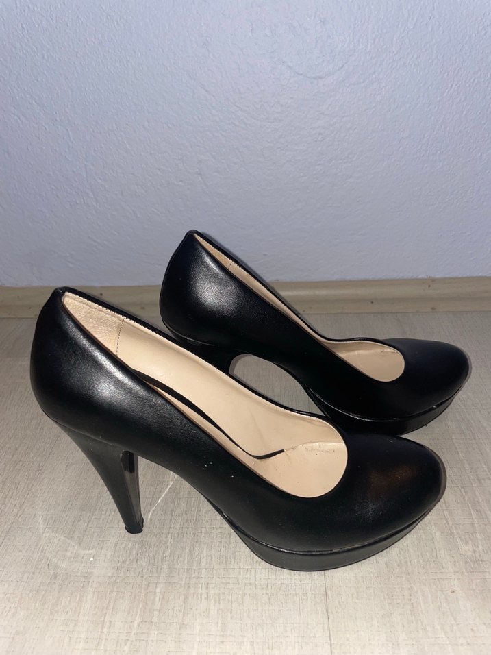 Siyah Platform Topuklu Kadın Ayakkabı Perla - Görsel 4