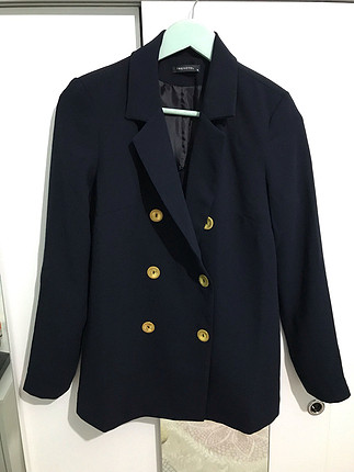 Koyu lacivert blazer 