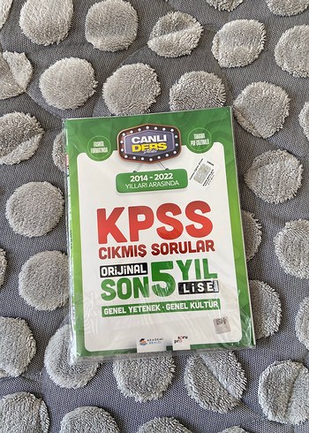 KPSS Son 5 Yıl Çıkmış Sorular Kitabı