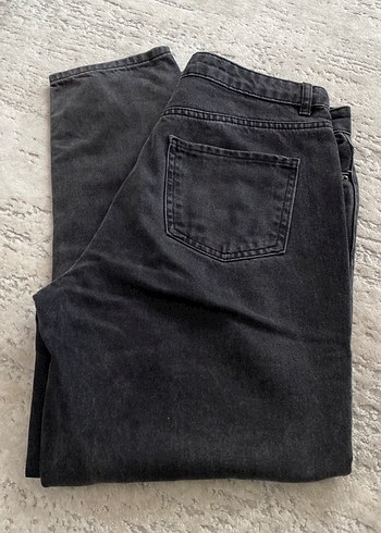 38 Beden gri Renk Koton Mom Jean