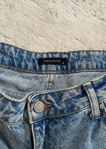 40 Beden Milla Buz Mavisi-Grimsi Jean