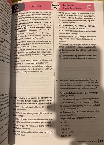 9. Sınıf Din Kültürü Soru Bankası Eker Test - Görsel 3