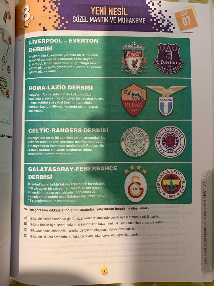 8. Sınıf Mantalite Soru Bankası çanta yayıncılık - Görsel 5