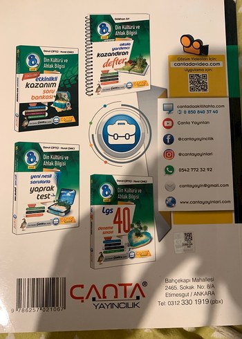 Din Kültürü ve Ahlak Bilgisi LGS Soru Avcısı çanta yayıncılık - Görsel 2