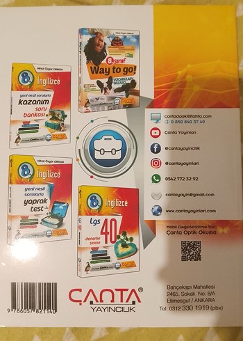 8. Sınıf İngilizce Kazanım Soru Bankası Çanta Yayınları - Görsel 2