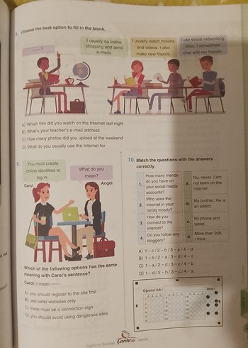 8. Sınıf İngilizce Kazanım Soru Bankası Çanta Yayınları - Görsel 6