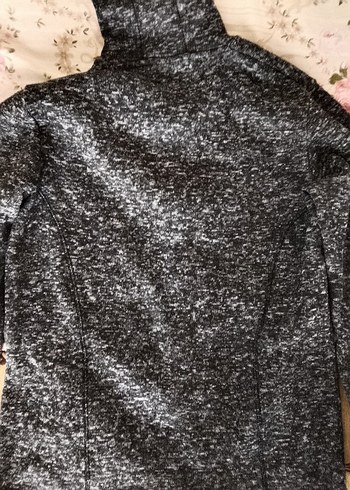 Gri Kapüşonlu Ceket - Görsel 6