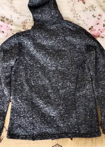 Gri Kapüşonlu Ceket - Görsel 5