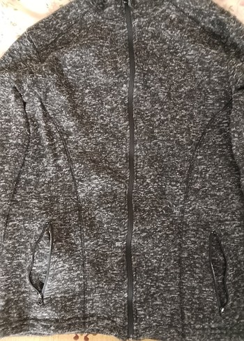 Gri Kapüşonlu Ceket - Görsel 4