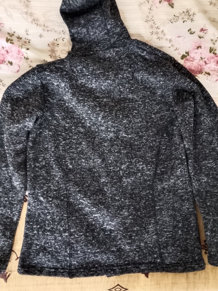 Gri Kapüşonlu Ceket - Görsel 5