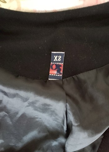 Pembe Kadın Ofis Ceket Siyah Detaylı - Görsel 3