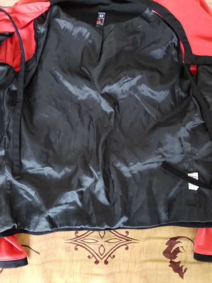 Pembe Kadın Ofis Ceket Siyah Detaylı - Görsel 5