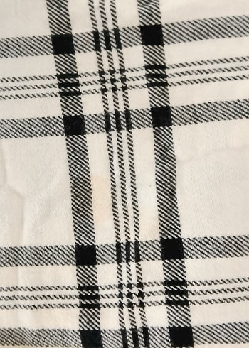 Kadın Ekose Düğmeli Uzun Kollu Gömlek - Görsel 7