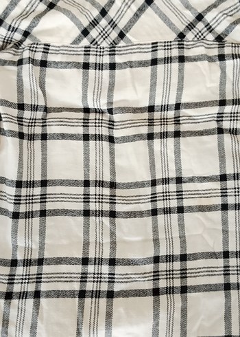 Kadın Ekose Düğmeli Uzun Kollu Gömlek - Görsel 10