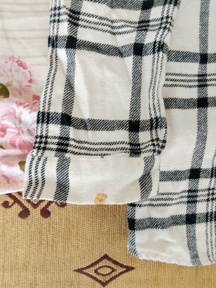 Kadın Ekose Düğmeli Uzun Kollu Gömlek - Görsel 3