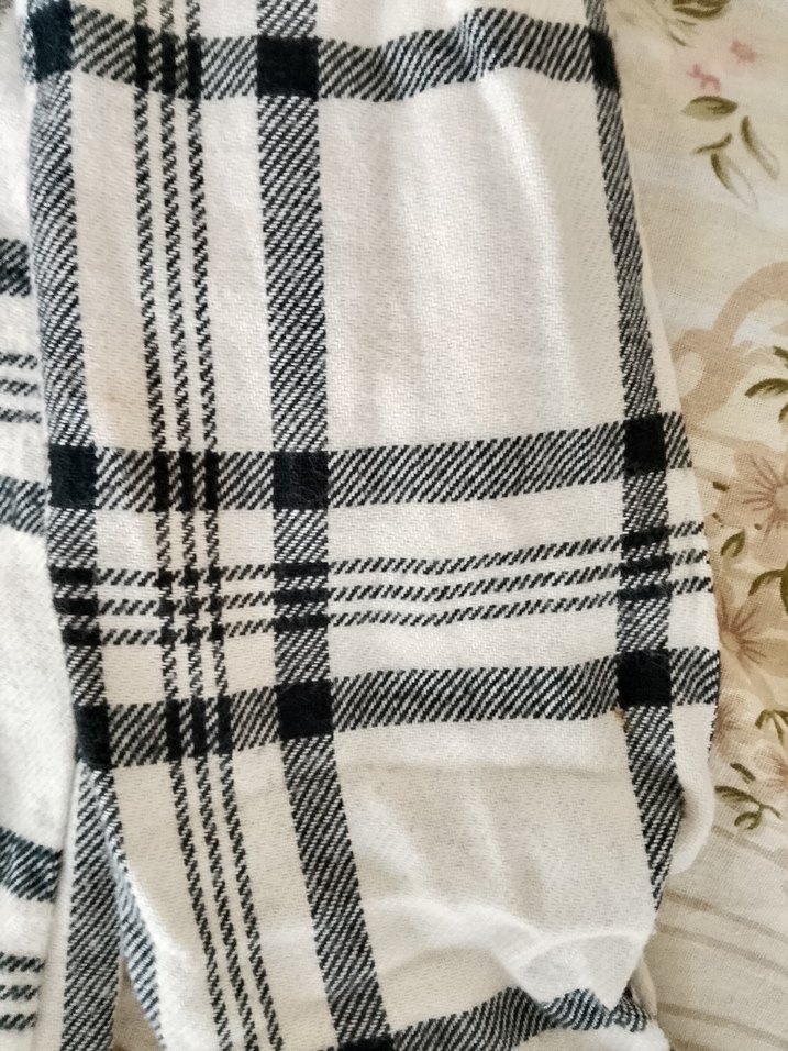 Kadın Ekose Düğmeli Uzun Kollu Gömlek - Görsel 4