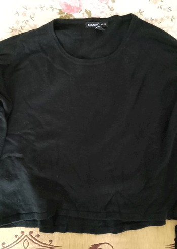 Mango Siyah Uzun Kollu Salaş Kadın Kazak - Görsel 6