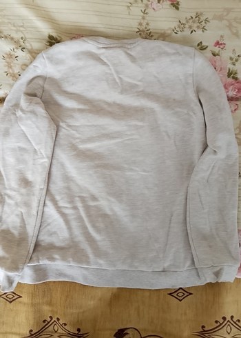 Kız Çocuk Gri Uzun Kollu Sweatshirt - Görsel 8