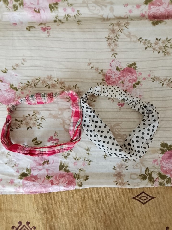 Renkli Pamuklu Elastik Saç Bantları - Görsel 3