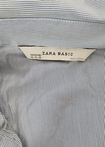 Gri Kolsuz Keten Kadın Gömlek - Görsel 7