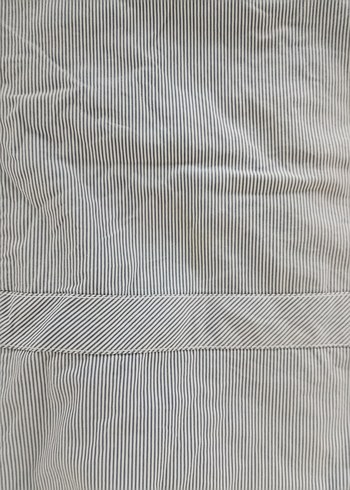 Gri Kolsuz Keten Kadın Gömlek - Görsel 6