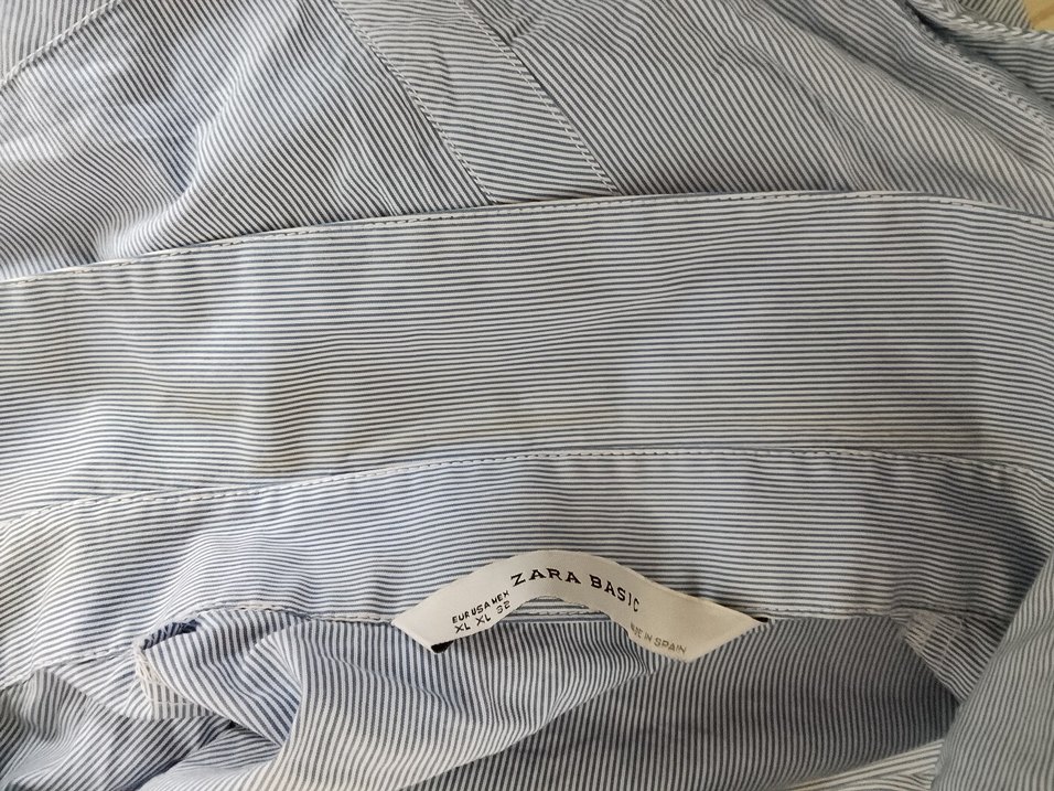 Gri Kolsuz Keten Kadın Gömlek - Görsel 3