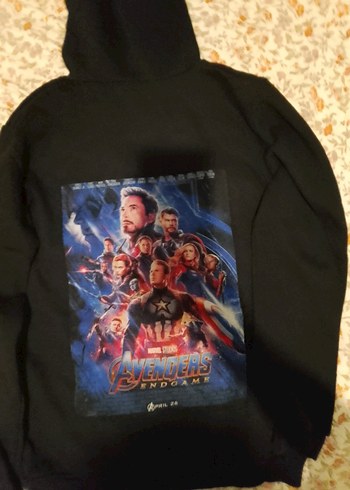 Siyah Marvel Kapüşonlu Sweatshirt - Görsel 5