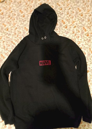 Siyah Marvel Kapüşonlu Sweatshirt - Görsel 2