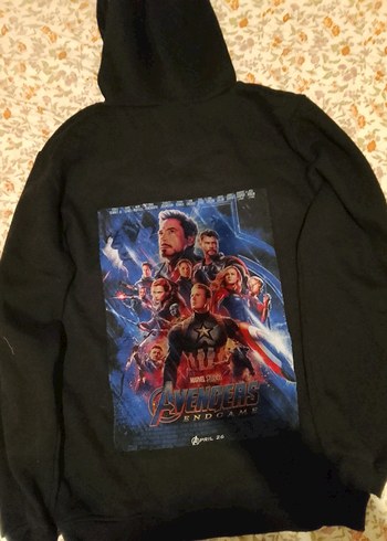 Siyah Marvel Kapüşonlu Sweatshirt - Görsel 3