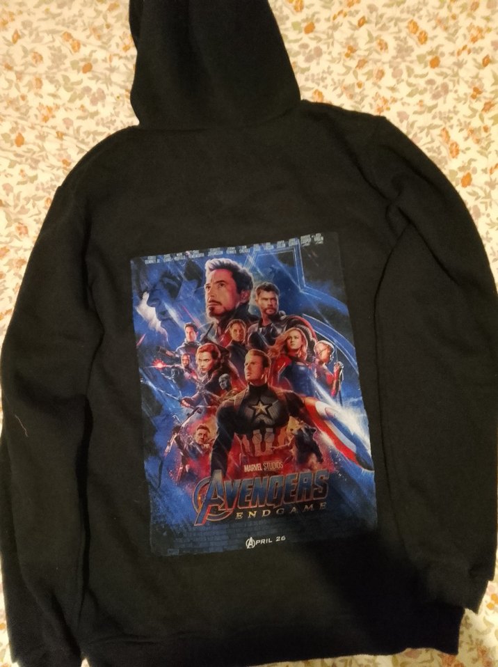 Siyah Marvel Kapüşonlu Sweatshirt - Görsel 3