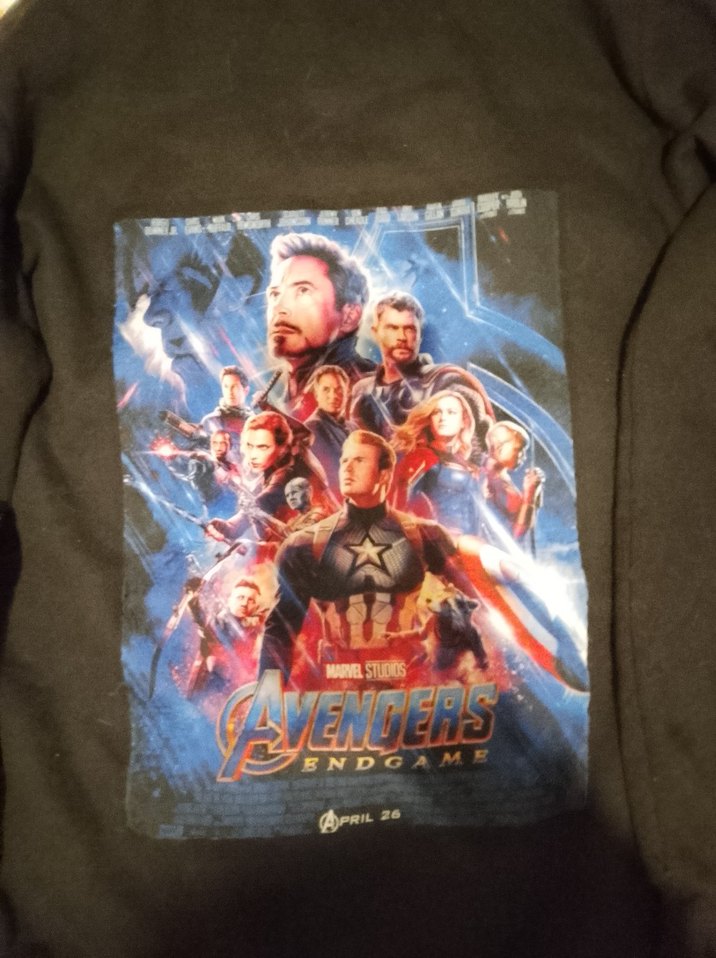 Siyah Marvel Kapüşonlu Sweatshirt - Görsel 4