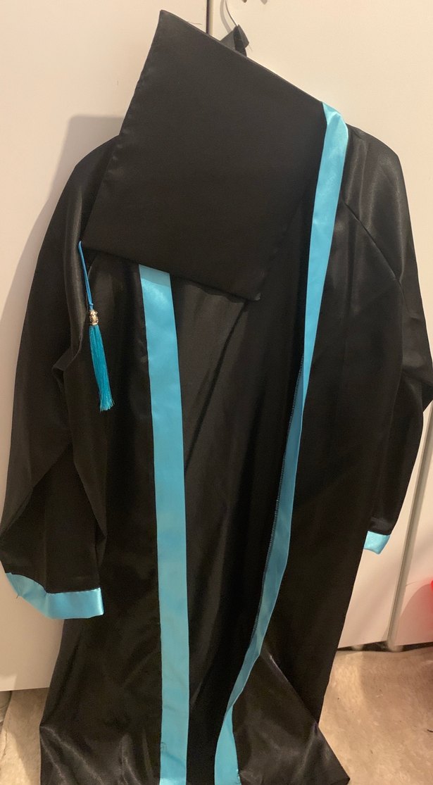 Turkuaz Şeritli kep cuppe 14 yaş - Görsel 2