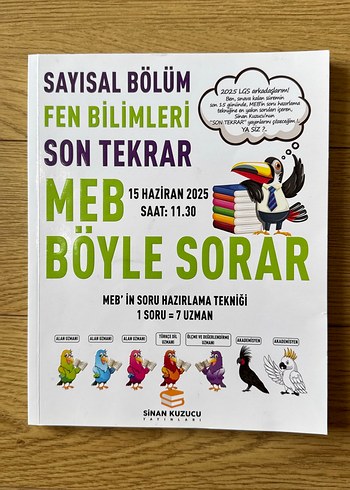 Sinan Kuzucu LGS Fen Bilimleri Son Tekrar MEB Böyle Sorar