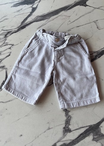Gri Denim Erkek Çocuk Bol Kesim Şort