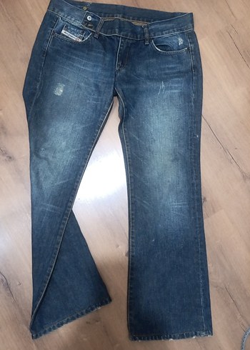 Diesel Koyu Mavi Yikamali Denim Jean