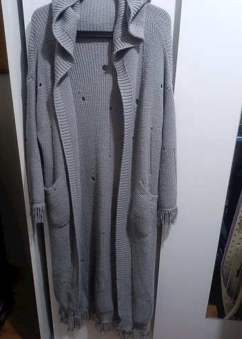 American Vintage Gri Uzun Triko Hirka