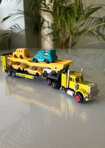 Koleksiyonluk Vintage Majorette Kenworth Otomobil Taşıyıcı Tır - Görsel 9