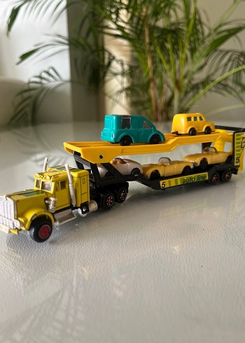 Koleksiyonluk Vintage Majorette Kenworth Otomobil Taşıyıcı Tır - Görsel 10