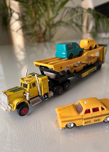 Koleksiyonluk Vintage Majorette Kenworth Otomobil Taşıyıcı Tır - Görsel 5