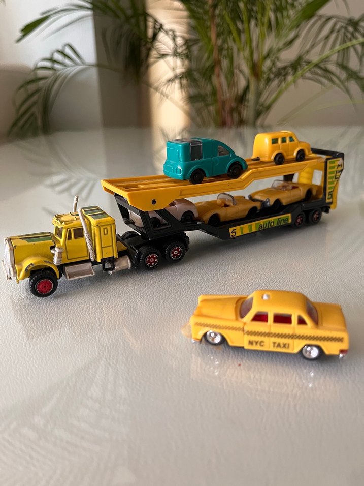 Koleksiyonluk Vintage Majorette Kenworth Otomobil Taşıyıcı Tır - Görsel 4