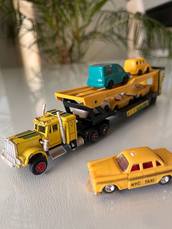 Koleksiyonluk Vintage Majorette Kenworth Otomobil Taşıyıcı Tır - Görsel 5