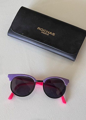 Renkli Mor-Pembe Elastik Çocuk Gözlüğü - Görsel 4