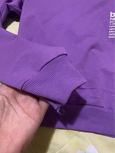 m Beden Kısa sweatshırt s/m uyumlu