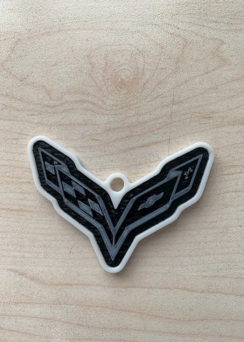 Siyah Parlak VW Vintage Anahtarlık - Görsel 2