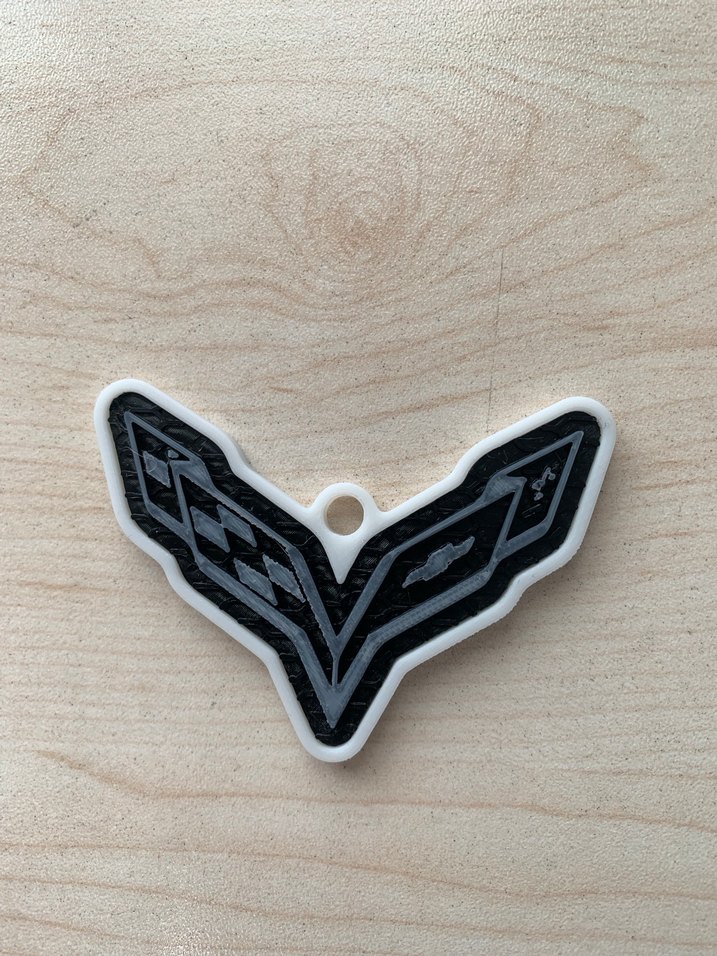 Siyah Parlak VW Vintage Anahtarlık - Görsel 2