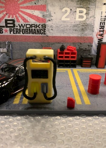 1/64 Araba için minyatür bakım garajı - Görsel 3