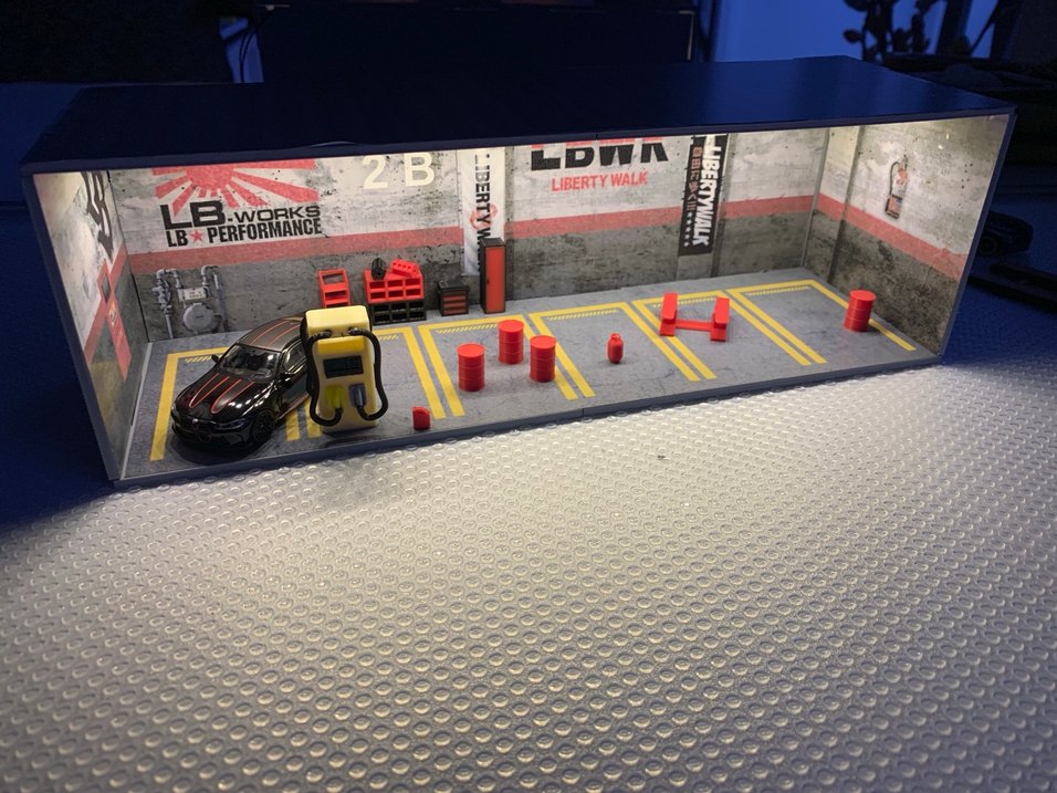 1/64 Araba için minyatür bakım garajı - Görsel 2