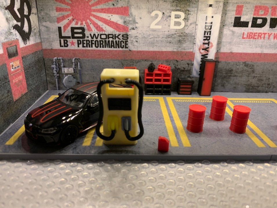 1/64 Araba için minyatür bakım garajı - Görsel 3