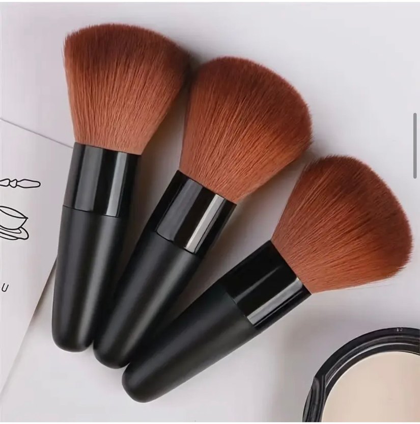 Koyu Bej Makyaj Fırçası Seti - Görsel 3