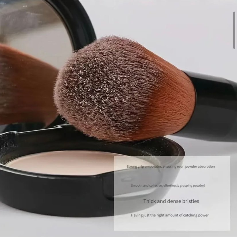 Koyu Bej Makyaj Fırçası Seti - Görsel 2